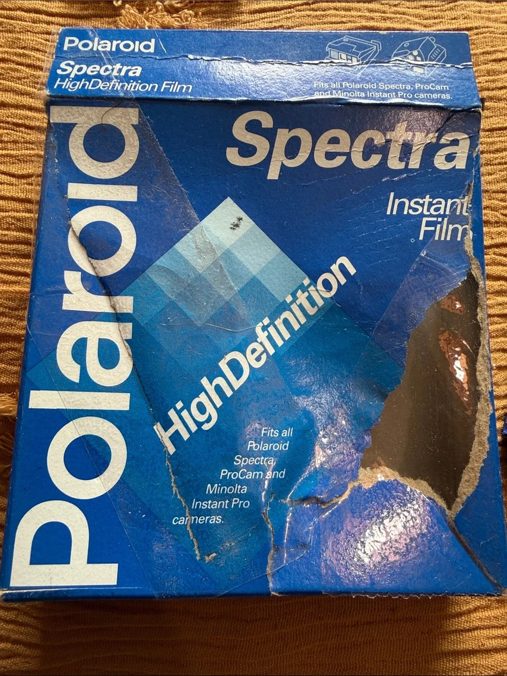 Vintage Polaroid film- expired 1998 Spectra